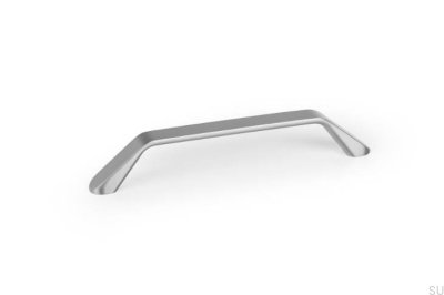 Poignée de meuble longue Dropp 160 Aluminium nickelé brossé