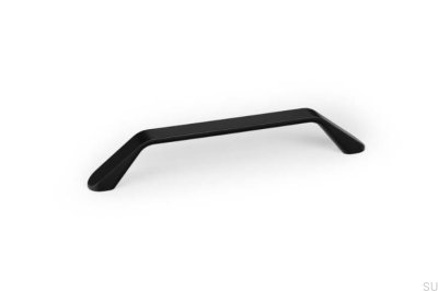 Poignée de meuble longue Dropp 160 Aluminium Noir Mat