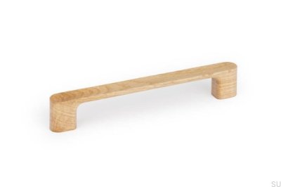 Poignée de meuble allongée en bois de chêne Luv Wood 160