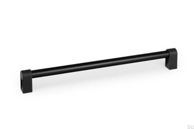 Poignée de meuble Casey 320 en aluminium noir mat