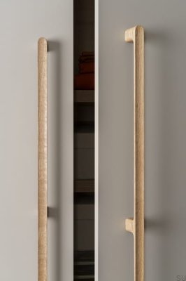 Poignée de meuble allongée en bois de chêne non verni Luv Wood Big 992 à une face