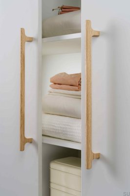 Poignée de meuble allongée en bois de chêne Hinoki Big 416