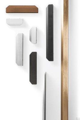Poignée de meuble Vann 200 Edge en aluminium blanc mat
