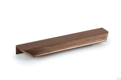 Poignée de meuble Vann 200 Edge en aluminium bronze brossé