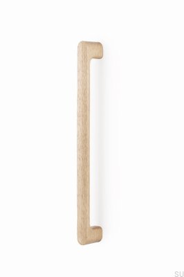 Poignée de porte double face en bois de chêne non verni Luv Wood Big 384