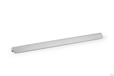 Poignée de meuble allongée Flapp 1056 Aluminium Argent Brossé