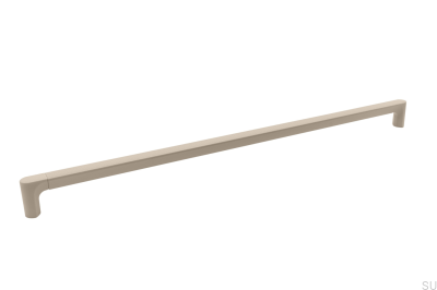 Poignée de meuble allongée Aqua 480 Metal Cream