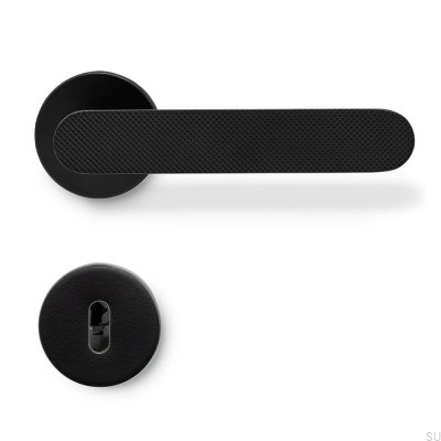 Poignée de porte Vibe Grip en aluminium noir mat