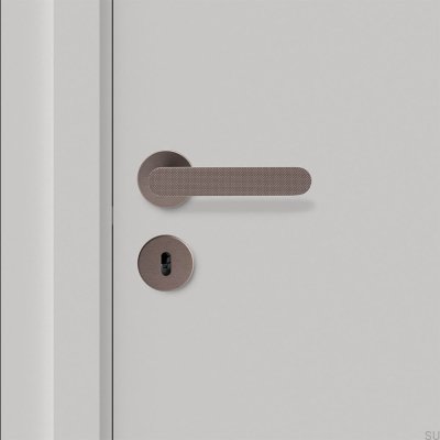 Poignée de porte Vibe Grip en aluminium marron foncé