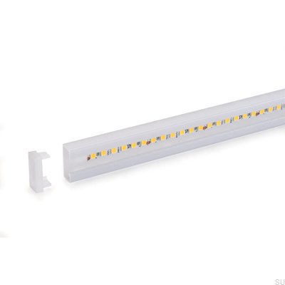 Profilé LED Sunup 2000 en aluminium argenté (vis incluses)