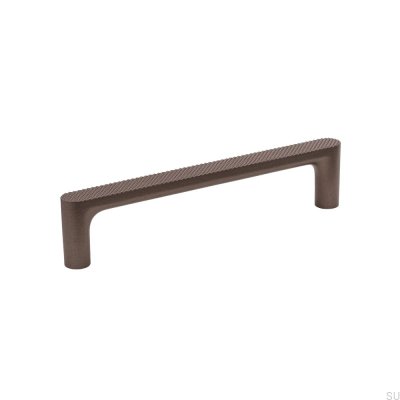 Poignée de meuble allongée en métal marron foncé Vibe Grip 128