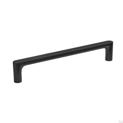 Poignée de meuble en métal noir mat Vibe Grip 160