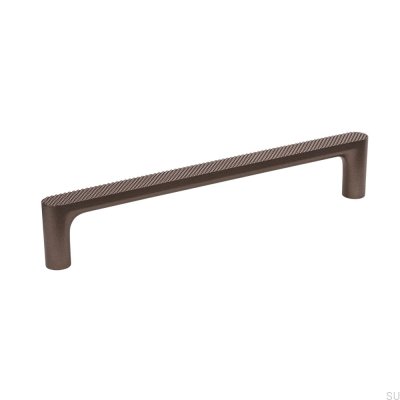 Poignée de meuble allongée en métal marron foncé Vibe Grip 160