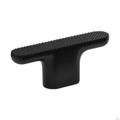 Bouton de meuble T-Bar Vibe Grip en métal noir mat