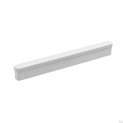 Poignée de meuble allongée en métal blanc Appia 160