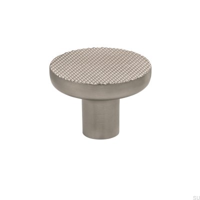 Bouton de meuble en métal Vibe Grip 38, argent brossé