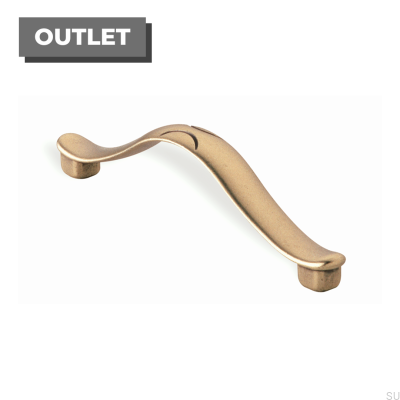 Poignée de meuble allongée 1197 96 Antique Gold
