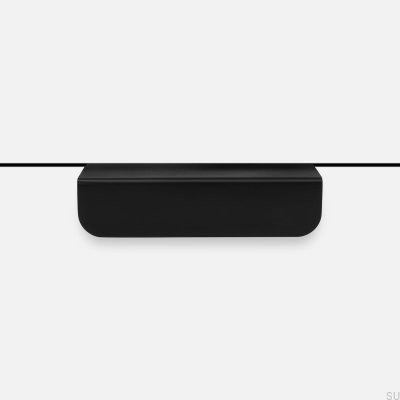 Poignée de meuble Edit Edge, laiton noir brossé