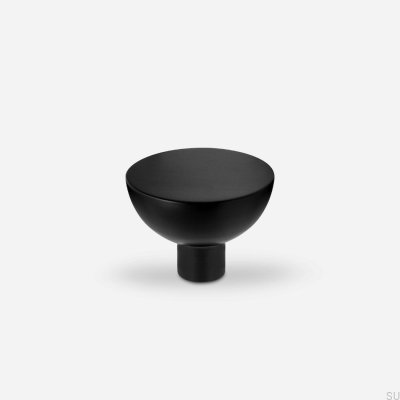 Bouton de meuble Luna M laiton noir