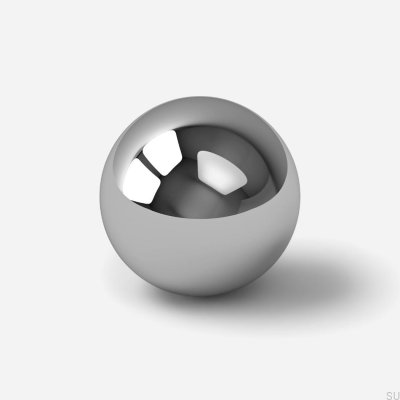 Bouton de meuble Odete M en laiton argenté chromé
