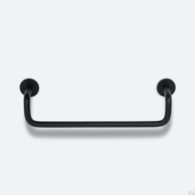 Poignée de meuble oblongue Ava 128, laiton noir