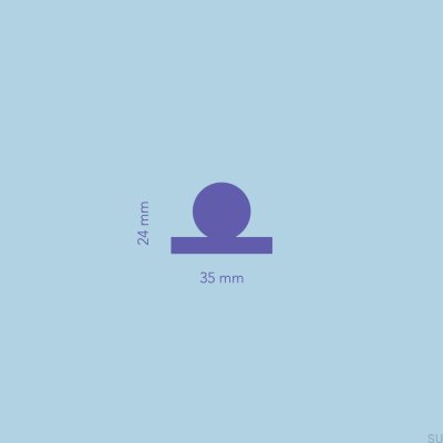 Bouton de meuble Mona S 35 en laiton poli avec finition brossée dorée