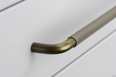 Poignée de meuble allongée Helix 128 Bronze Antique