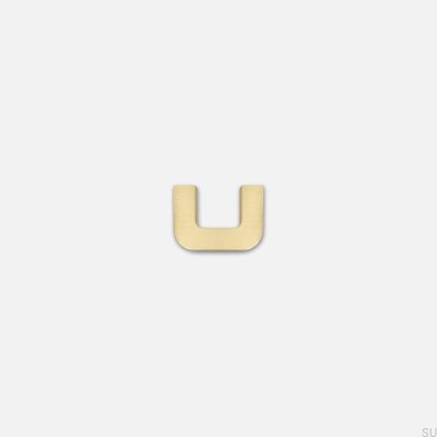  Poignée de meuble oblongue Isa XS 32, laiton brossé, non vernie