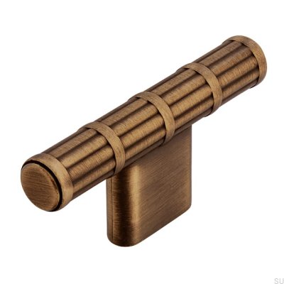 Bouton de meuble en métal doré antique T-Bar 2607 69