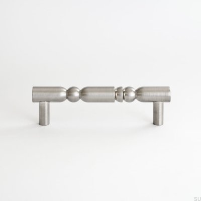 Poignée de meuble oblongue Marbelo 05 128 Laiton Argenté Nickelé