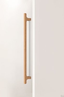 Poignée de meuble allongée en bois de chêne Hinoki Big 416