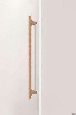 Poignée de meuble allongée en bois de chêne non verni Big 416 de Hinoki Wood