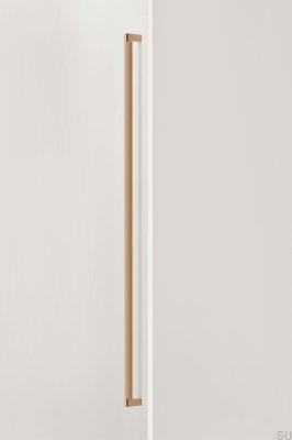 Poignée de meuble Brooklyn Big 1056 en aluminium brossé doré Cava