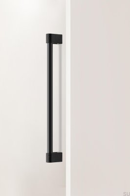 Poignée de meuble Casey Big 416 en aluminium noir mat