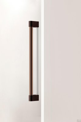 Poignée de meuble Casey Big 416 en aluminium marron mat
