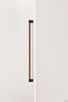 Poignée de meuble Casey Big 736 en aluminium marron mat