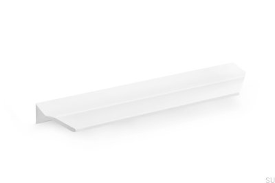 Poignée de meuble Vann 200 Edge en aluminium blanc mat