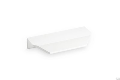 Poignée de meuble Vann 100 Edge en aluminium blanc mat