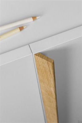Poignée de meuble allongée en bois de chêne Cano 1024