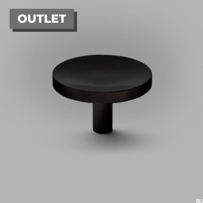 Bouton de meuble Cleo L, aluminium, noir