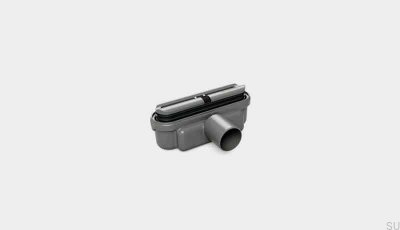 Module de drainage avec sortie horizontale 50 mm avec siphon amovible et profil de montage bas