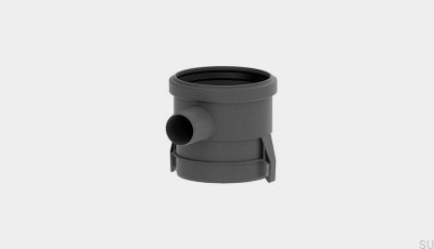 Rallonge de siphon d'angle avec raccordement latéral 40 mm