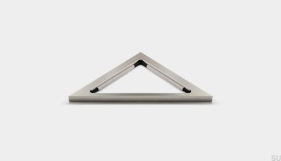 Cadre de drainage d'angle ClassicLine 8, acier brossé