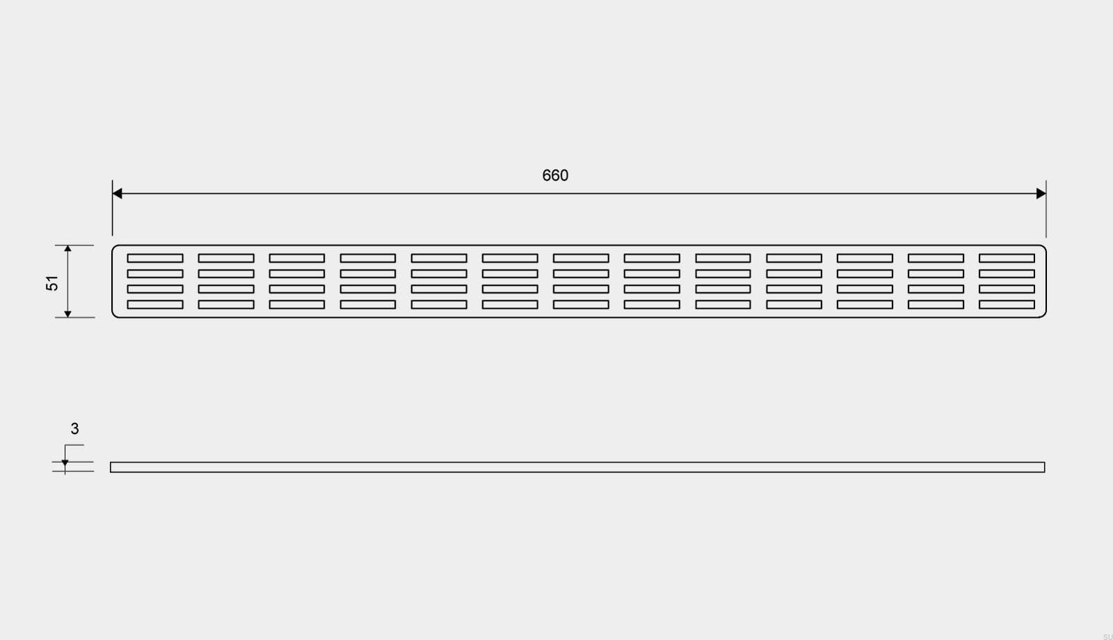 16050700--Ruszt-do-odpływu-ClassicLine-Stripe-660-Stalowy-Szczotkowany-Unidrain-Skandynawskie-Uchwyty_2