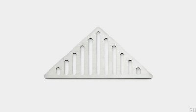 Grille de drainage d'angle ClassicLine Colonne Acier Brossé