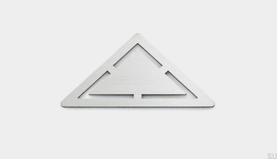 Grille de drainage d'angle ClassicLine Anniversario Acier Brossé