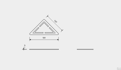 Grille de drainage d'angle ClassicLine Anniversario Acier Brossé