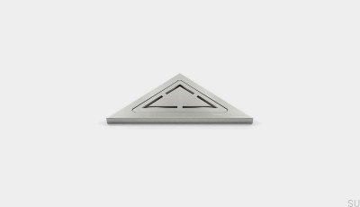 Étagère de douche d'angle triangulaire ClassicLine Anniversario en acier brossé