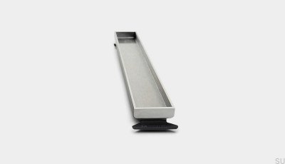 Panneau à cassette pour siphon linéaire HighLine 733 25 Acier brossé