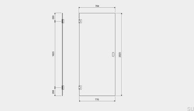 Portes de douche GlassLine 800